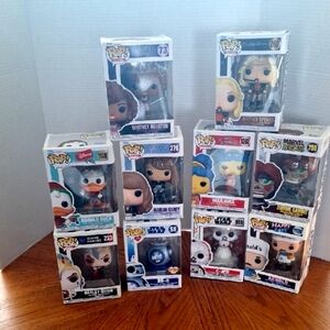 Funko Pop Vinyl Figures Set Of Ten